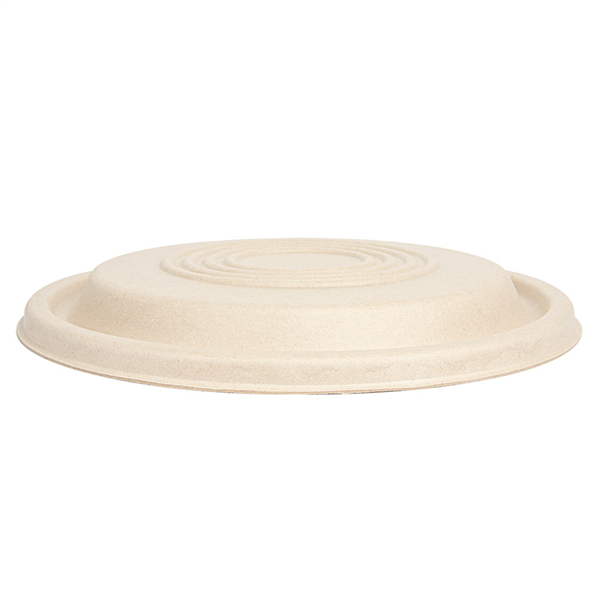 COUVERCLES BAS POUR RÉFÉRENCES 251.57/58/59 "BIONIC"  Ø 21,4x1 CM NATUREL BAGASSE (400 UNITÉ) - Garcia de Pou