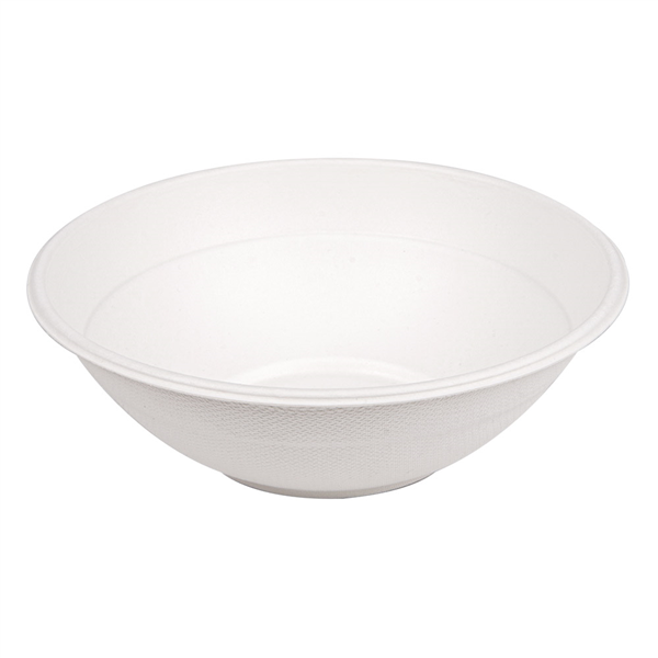 BOLS "BIONIC" 950 ML Ø 19,6x6,5 CM BLANC BAGASSE (400 UNITÉ) - Garcia de Pou