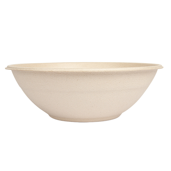 BOLS "BIONIC" 950 ML Ø 19,6x6,5 CM NATUREL BAGASSE (400 UNITÉ) - Garcia de Pou