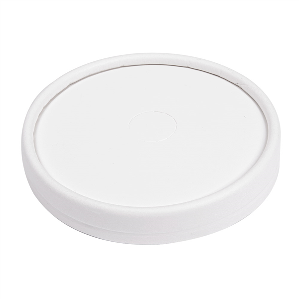 COUVERCLES POUR GOBELETS  280 G/M2 + PE Ø 9 CM BLANC CARTON (1000 UNITÉ) - Garcia de Pou