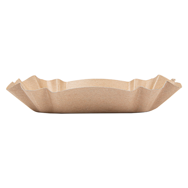 PLATEAUX OVALES  300 G/M2 14x9x3 CM NATUREL KRAFT (2000 UNITÉ) - Garcia de Pou