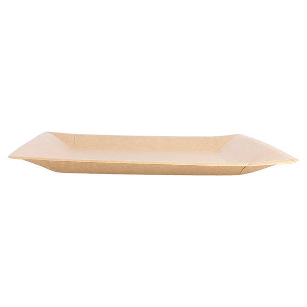 ASSIETTES CARRÉES LAQUÉS  255 G/M2 23x23 CM NATUREL CARTON (400 UNITÉ) - Garcia de Pou