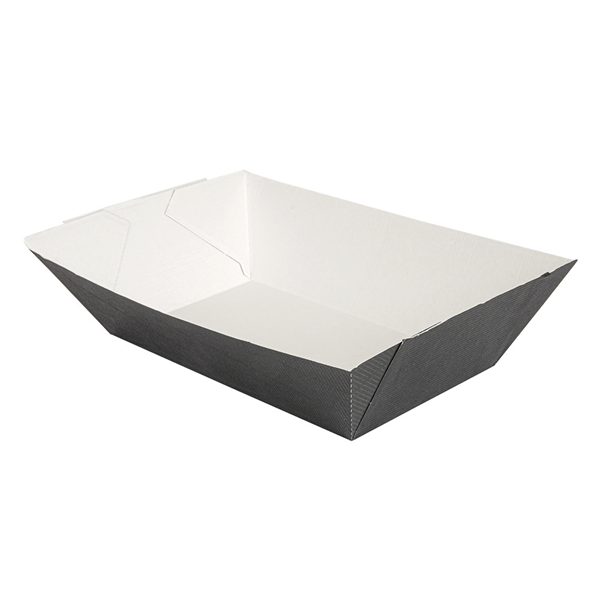 BARQUETTES "THEPACK" 2400 G 230 G/M2 17x9,7x6,3 CM NOIR CARTON ONDULÉ NANO-MICRO (600 UNITÉ) - Garcia de Pou