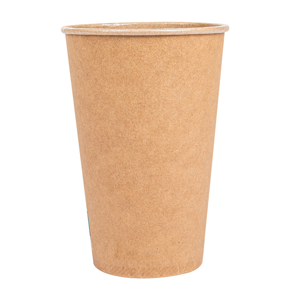 GOBELETS 16 OZ - 480 ML 250 + 25PE G/M2 Ø9/6x12,8 CM MARRON CARTON (1000 UNITÉ) - Garcia de Pou