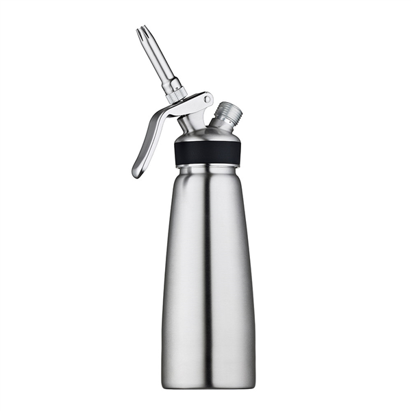 SIPHON CRÈME CHANTILLY 0,5 L Ø 8x21 CM ARGENTE INOX (1 UNITÉ) - Garcia de Pou