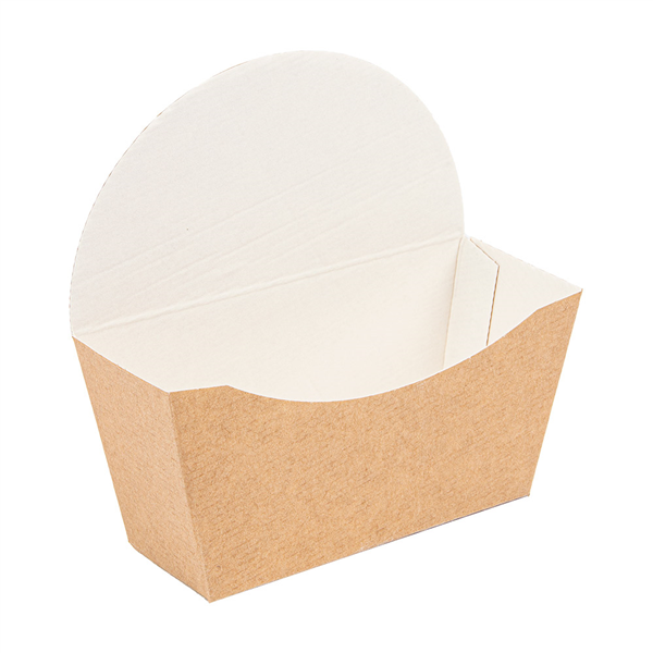 BOÎTES BAGEL SCOOP "THEPACK" 220 G/M2 12x4,5x12 CM MARRON CARTON ONDULÉ NANO-MICRO (1000 UNITÉ) - Garcia de Pou