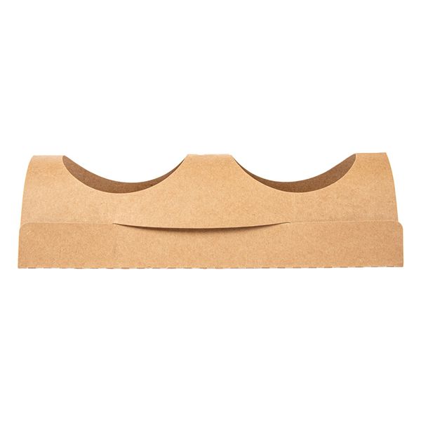 SUPPORT POUR 2 GOBELETS  29,2x21 CM NATUREL KRAFT (600 UNITÉ) 