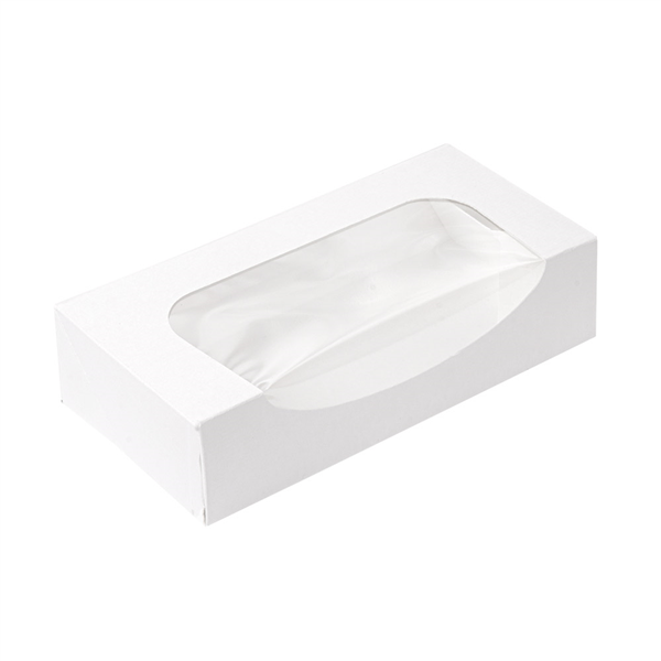 RÉCIPIENTS SUSHI+FÊNETRE "THEPACK" 230 G/M2 + OPP 19,7x9x4,5 CM BLANC CARTON ONDULÉ NANO-MICRO (400 UNITÉ) - Garcia de Pou