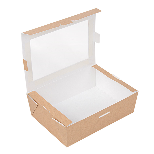 BOÎTES AVEC FENÊTRE "THEPACK" 1000 ML 220 G/M2 + OPP 12x17x5,5 CM NATUREL CARTON ONDULÉ NANO-MICRO (200 UNITÉ) - Garcia de Pou