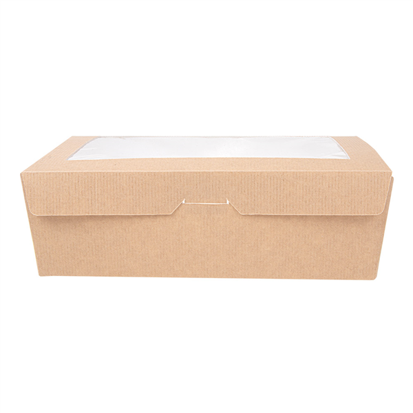 BOÎTES AVEC FENÊTRE "THEPACK" 1980 ML 220 G/M2 + OPP 19,8x14x6,4 CM NATUREL CARTON ONDULÉ NANO-MICRO (150 UNITÉ) - Garcia de Pou