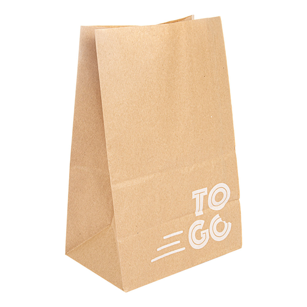 SACS SOS SANS ANSES - DELICIOUS TO GO  48 G/M2 18+12x28 CM NATUREL KRAFT (500 UNITÉ) - Garcia de Pou