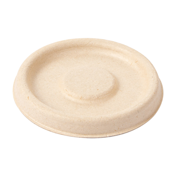 COUVERCLES POUR POTS 150.17 "BIONIC"  Ø 6,2 CM NATUREL BAGASSE (1000 UNITÉ) - Garcia de Pou