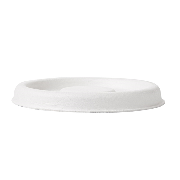 COUVERCLES POUR POTS 150.58 "BIONIC"  Ø 6,2 CM BLANC BAGASSE (1000 UNITÉ) - Garcia de Pou