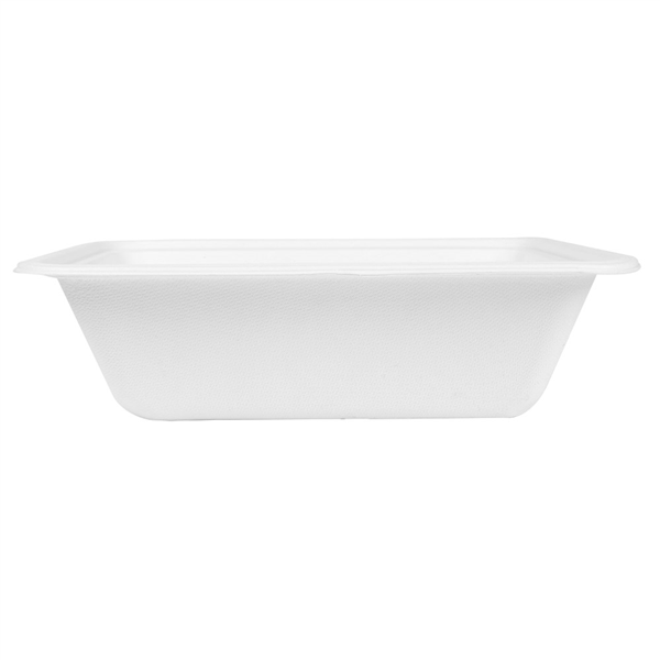 PLATEAUX "BIONIC"  18,7x23,1x6,3 CM BLANC BAGASSE (400 UNITÉ) - Garcia de Pou