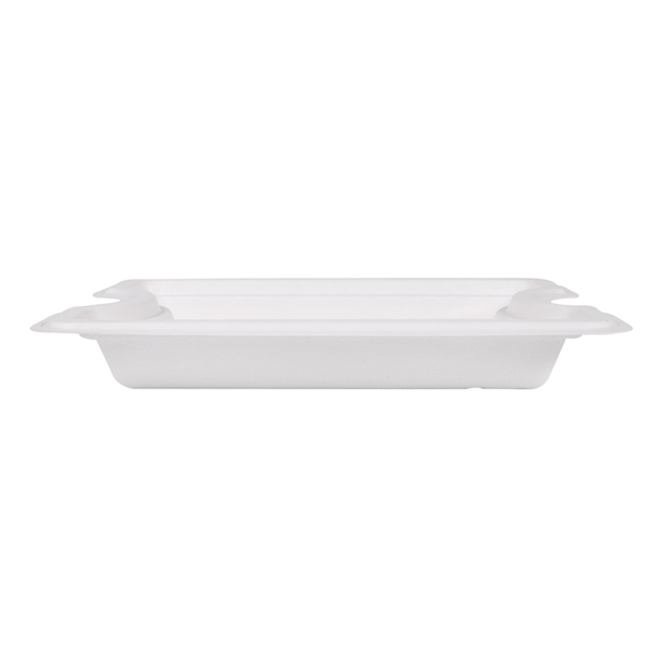 PLATEAU INTERMÉDIAIRE POUR RÉFÉRENCE 253.80 "BIONIC"  21x16,5 CM BLANC BAGASSE (400 UNITÉ) - Garcia de Pou