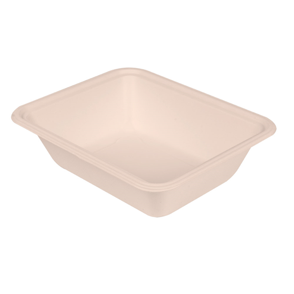 PLATEAUX "BIONIC"  18,7x23,1x6,3 CM NATUREL BAGASSE (400 UNITÉ) - Garcia de Pou