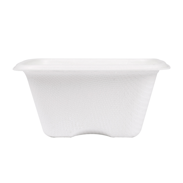 PETITS POTS "BIONIC" 100 ML 7,7x7,7x3,7 CM BLANC BAGASSE (600 UNITÉ) - Garcia de Pou