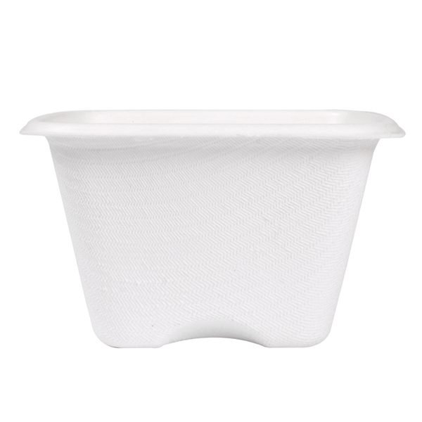 PETITS POTS "BIONIC" 130 ML 7,7x7,7x4,6 CM BLANC BAGASSE (600 UNITÉ) - Garcia de Pou