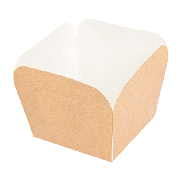 DELI-BARQUETTES  210 + 15 PE G/M2 4,8x4,8x4,9 CM NATUREL CARTON (2000 UNITÉ) - Garcia de Pou