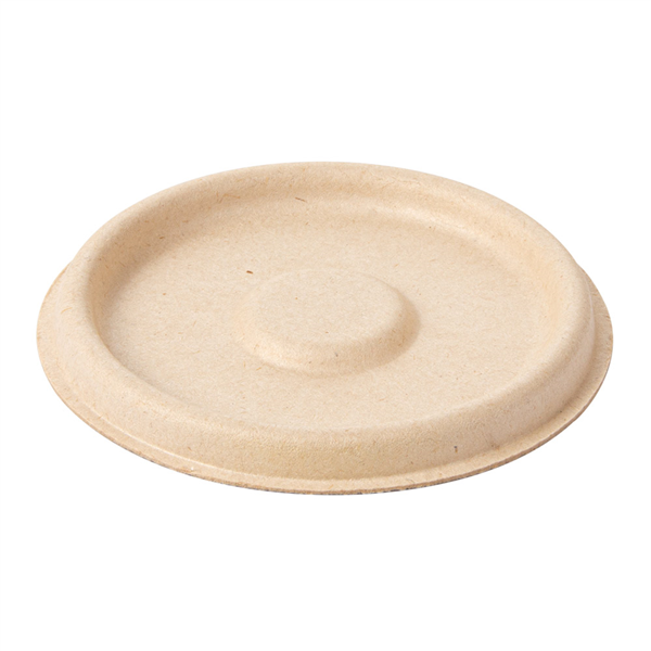 COUVERCLES POUR POTS 150.18 "BIONIC"  Ø 7,7 CM NATUREL BAGASSE (1000 UNITÉ) - Garcia de Pou