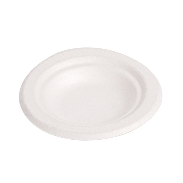 ASSIETTES "BIONIC"  Ø9,5x1,5 CM BLANC BAGASSE (1000 UNITÉ) - Garcia de Pou