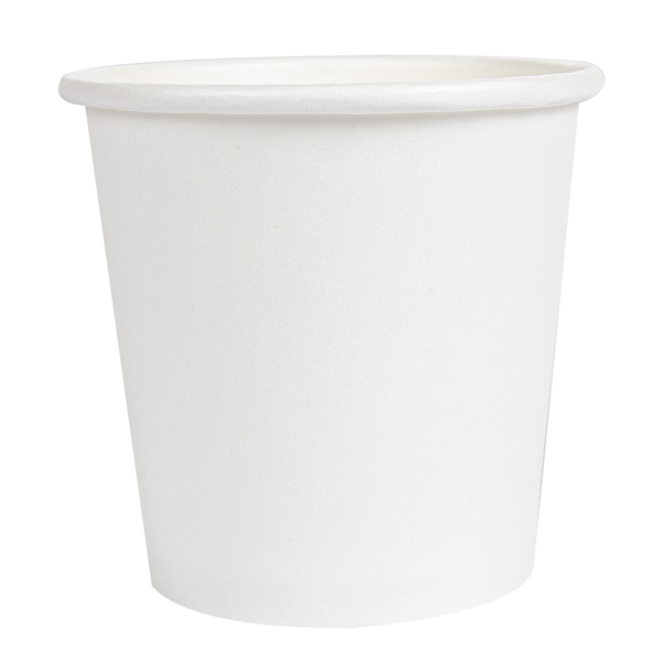 PETITS POTS 90 ML (3 oz) 210 + 18 PE G/M2 Ø6,15/4,55x5,8 CM BLANC CARTON (1000 UNITÉ) - Garcia de Pou