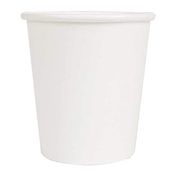 PETITS POTS 120 ML (4 oz) 210 + 18 PE G/M2 Ø6,15/4,5x6,5 CM BLANC CARTON (1000 UNITÉ) - Garcia de Pou