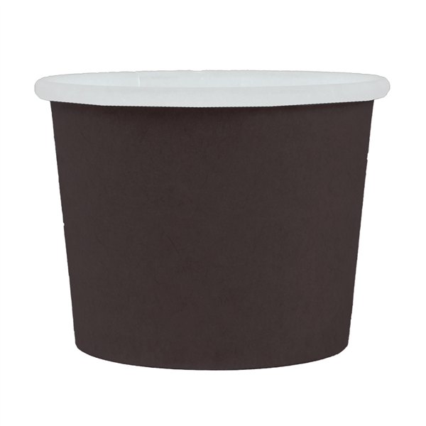 PETITS POTS 60 ML (2 oz) 210 + 18 PE G/M2 Ø6,15/4,75x4,8 CM NOIR CARTON (1000 UNITÉ) - Garcia de Pou