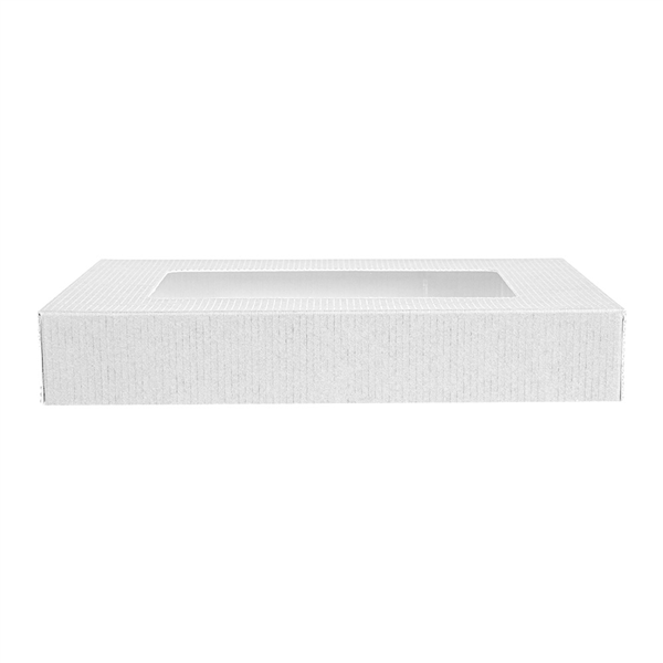 COUVERCLES AVEC FENÊTRE POUR BOÎTES 254.77 "THEPACK" 250 G/M2 11x15x2 CM BLANC CARTON ONDULÉ NANO-MICRO (200 UNITÉ) - Garcia de Pou