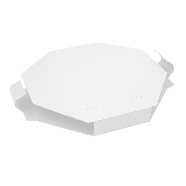 BOÎTE POUR PAELLAS  375 G/M2 40,5x40,5x5 CM BLANC CARTON (100 UNITÉ) - Garcia de Pou