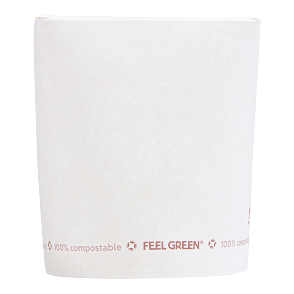 RÉCIPIENTS MULTIUSAGES "PLASTIC FREE" 480 ML 325 G/M2 Ø8x9 CM BLANC CARTON (600 UNITÉ) - Garcia de Pou