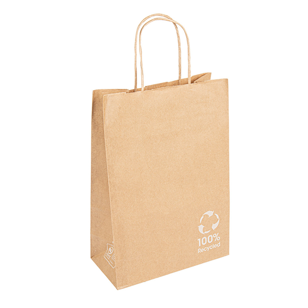 SACS SOS AVEC ANSES  80 G/M2 20+10x29 CM NATUREL KRAFT (250 UNITÉ) - Garcia de Pou