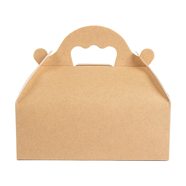 BOÎTES AVEC ANSES PÂTISSERIE "THEPACK" 240 G/M2 10x18x7 CM NATUREL CARTON ONDULÉ NANO-MICRO (300 UNITÉ) - Garcia de Pou