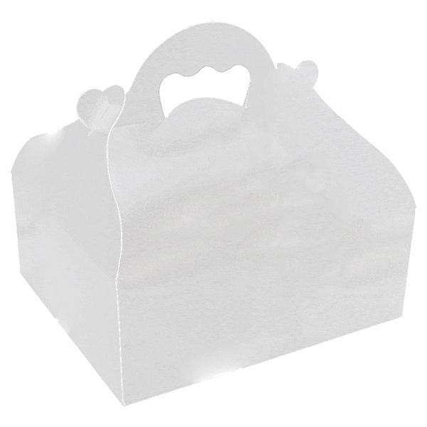 BOÎTES AVEC ANSES PÂTISSERIE "THEPACK" 250 G/M2 20x18x7 CM BLANC CARTON ONDULÉ NANO-MICRO (150 UNITÉ) - Garcia de Pou