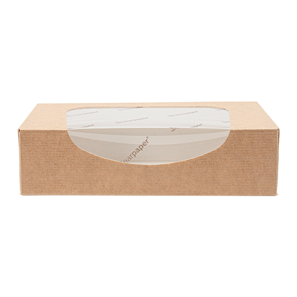 RÉCIPIENTS SUSHI+FÊNETRE ECO "THEPACK" 220 G/M2 17,5x12x4,5 CM NATUREL CARTON ONDULÉ NANO-MICRO (400 UNITÉ) - Garcia de Pou