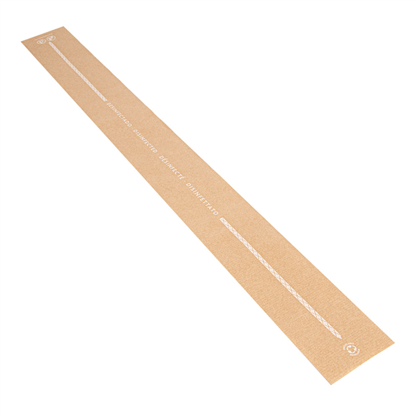 BANDE SANITAIRE DEGRADABLE "WC"  48 G/M2 62x6,5 CM NATUREL KRAFT (1000 UNITÉ) - Garcia de Pou