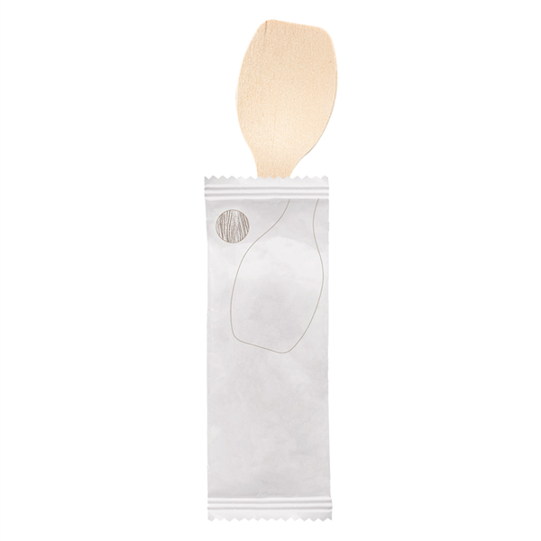 CUILLÈRES À GLACES EN SACHET  6,6 CM NATUREL BOIS (1000 UNITÉ) - Garcia de Pou