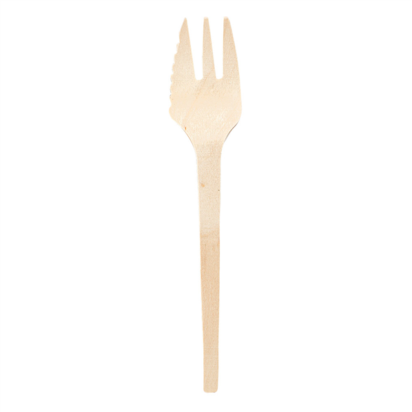 COUTEAU / FOURCHETTE  13,7 CM NATUREL BOIS (100 UNITÉ) - Garcia de Pou