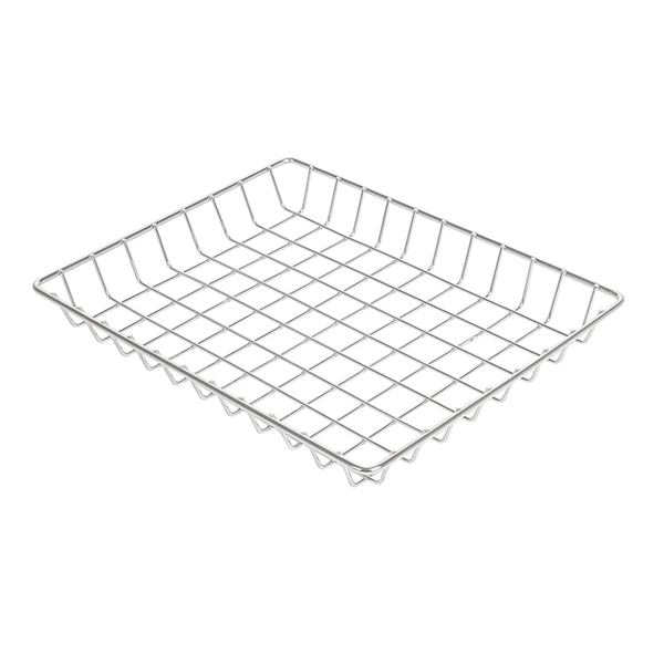 BASKET RECTANGULAIRE "ARTINOX"  23x18x2,5 CM ARGENTE INOX (1 UNITÉ) - Garcia de Pou