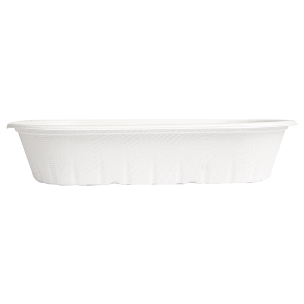 LUNCH BOX "BIONIC" 800 ML 24,3x12x4,8 CM BLANC BAGASSE (500 UNITÉ) - Garcia de Pou