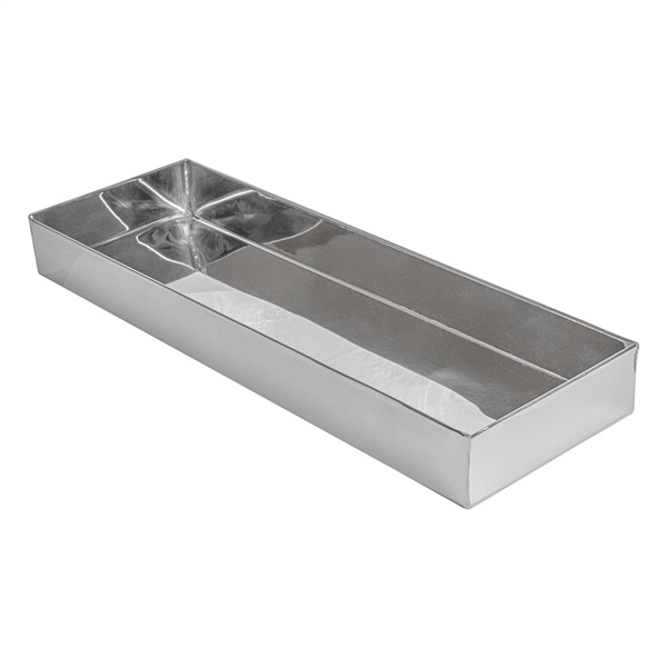 BOÎTE POUR BUFFET "ARTINOX"  38,3x12,3x4 CM ARGENTE INOX (1 UNITÉ) - Garcia de Pou