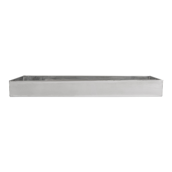 BOÎTE POUR BUFFET "ARTINOX"  38,3x12,3x4 CM ARGENTE INOX (1 UNITÉ) - Garcia de Pou