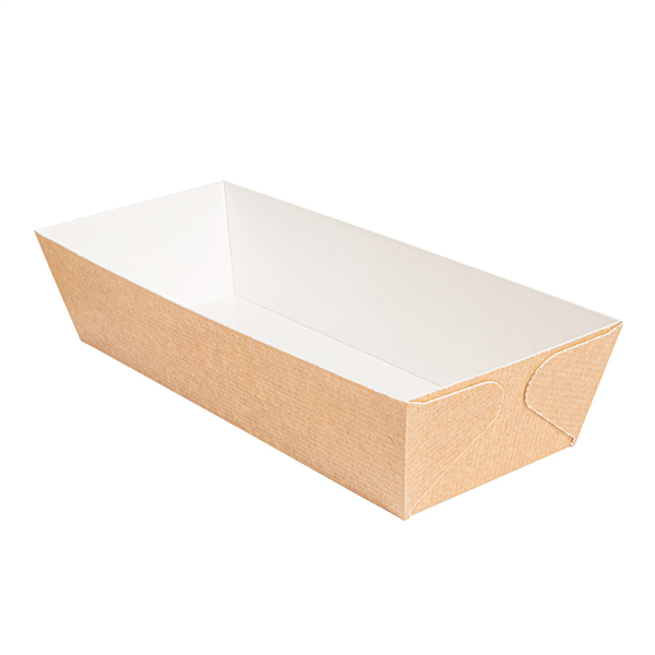 MOULES CUISSON PÂTISSERIE  230 G/M2 22,8x8,5x5,5 CM NATUREL KRAFT (350 UNITÉ) - Garcia de Pou