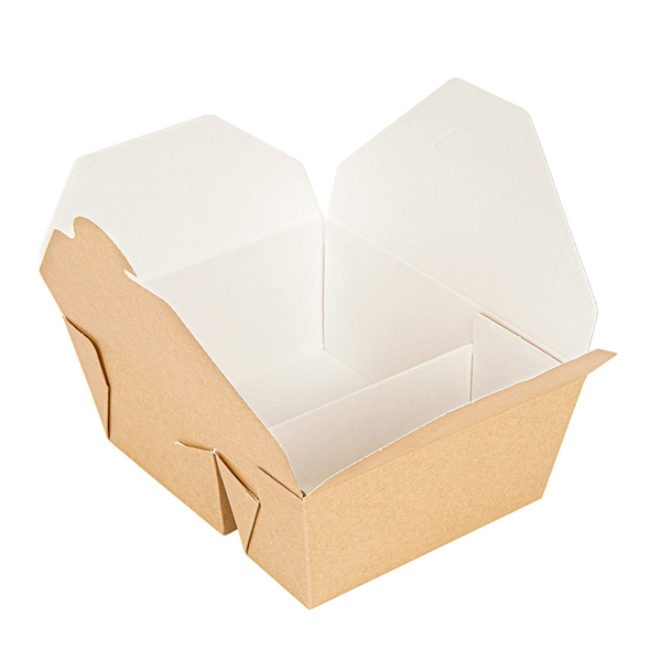 BOÎTES AMÉRICAINES 2 COMPART. "THEPACK" 900+450ML 220 + 12PP G/M2 15,2x12,1x6,5CM NATUREL CARTON ONDULÉ NANO-MICRO (300 UNITÉ) - Garcia de Pou