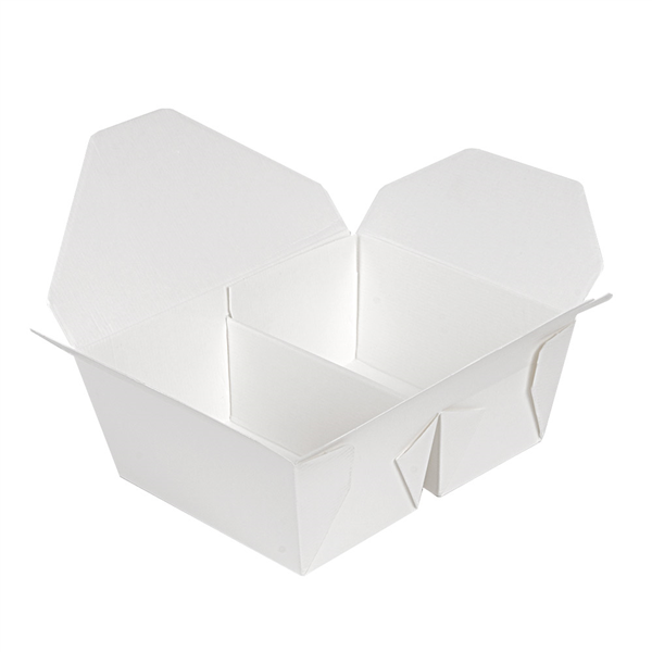 BOÎTES AMÉRICAINES 2 COMPART. "THEPACK" 675 + 675 ML 230 + 12PP G/M2 15,2x12,1x6,5 CM BLANC CARTON ONDULÉ NANO-MICRO (300 UNITÉ) - Garcia de Pou