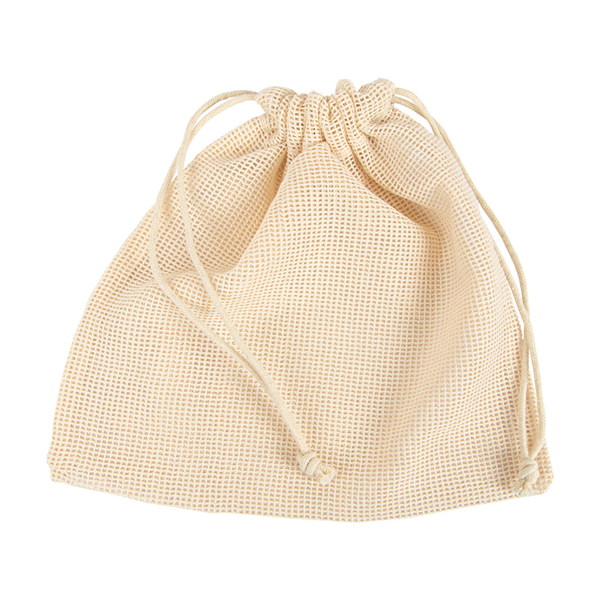 SACS FILET RÉUTILISABLES  26x26 CM BEIGE COTON (25 UNITÉ) - Garcia de Pou