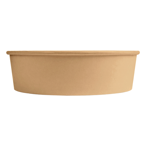 POTS SALADIERS 950 ML 300 + 18 PE G/M2 Ø 18,7/16,5x5,4 CM NATUREL KRAFT (300 UNITÉ) - Garcia de Pou