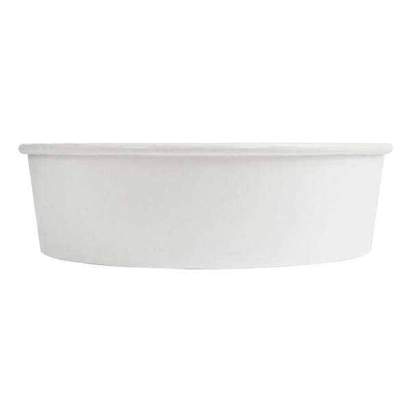 POTS SALADIERS 950 ML 255 + 18 PE G/M2 Ø 18,7/16,5x5,4 CM BLANC CARTON (300 UNITÉ) - Garcia de Pou