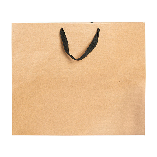 SACS SOS AVEC ANSES EN COTON NOIR  110 G/M2 52+10x42 CM NATUREL KRAFT (50 UNITÉ) - Garcia de Pou