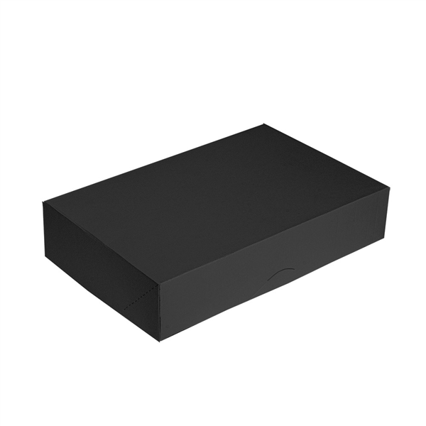 BOÎTES CATERING, PLATE "THEPACK" 310 G/M2 46x35 CM NOIR CARTON ONDULÉ NANO-MICRO (100 UNITÉ) - Garcia de Pou